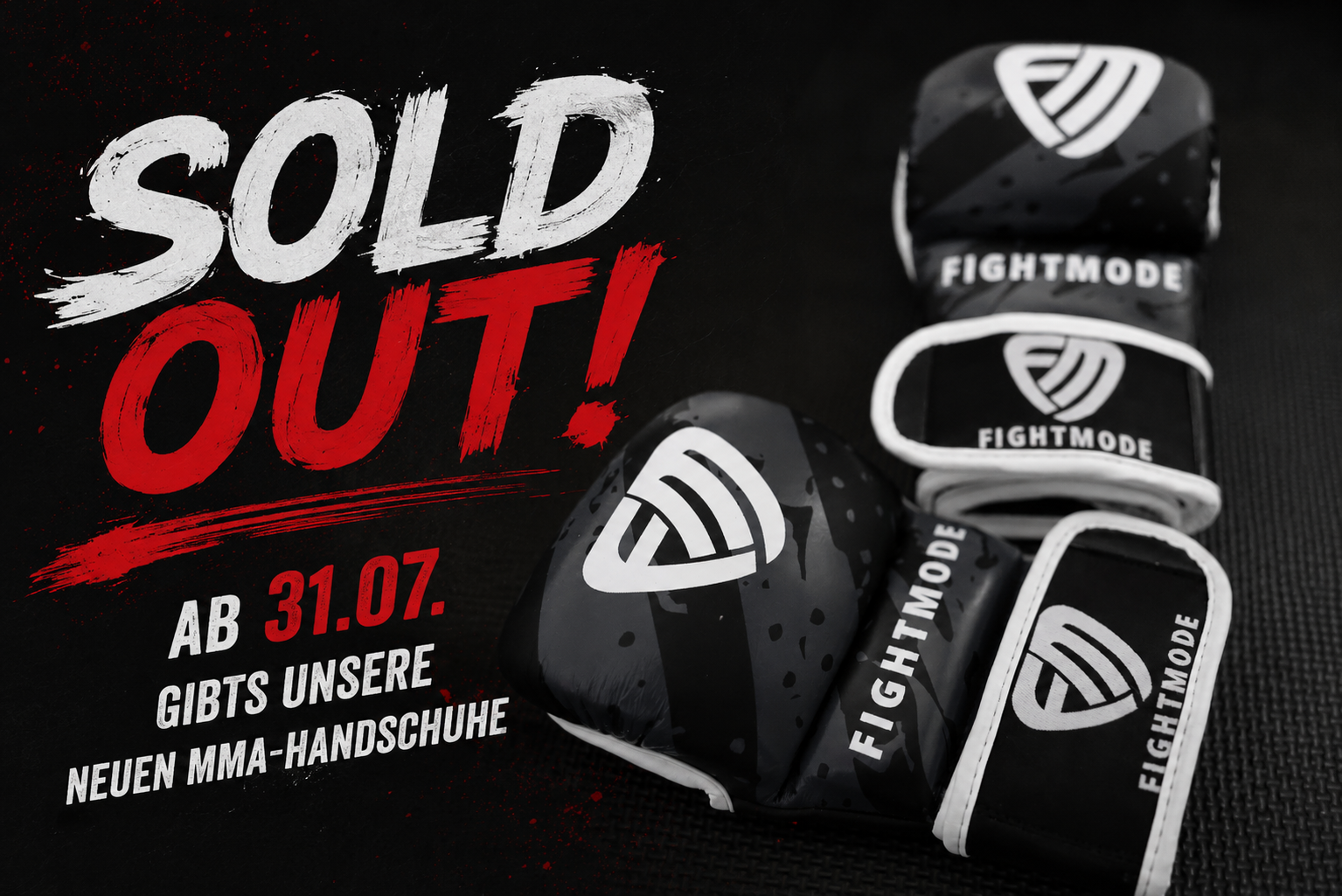 Fightmode Camouflage MMA-Trainingshandschuh ( Premium Real Leather)
